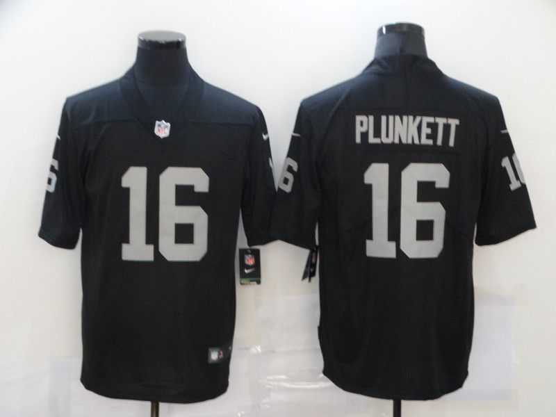 Men Oakland Raiders #16 Plunkett Black Nike Vapor Untouchable Limited 2020 NFL Nike Jerseys